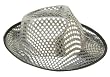 Adult Silver Sequin Fedora Hat