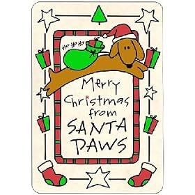 Crunch Cards "Merry Christmas from Santa Paws"