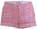 Roxy Teenie Wahine Pink Striped Girls Shorts 5 6 6x