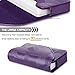 FYY Business Card Holder, Handmade Premium Leather Business Name Card Case Universal Card Holder with Magnetic Closure (Hold 30 pics of Cards) Lilac
