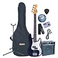 Encore EBP-PK40BOFT Black Electric Bass Guitar Outfit