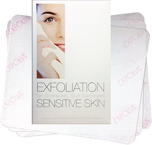 Exfolia Reusable Facial Exfoliating Cloth for SENSITIVE SKIN (3-Pack). Patented, Hi-Tech Miracle Cloth Exfoliates Skin: Cleaner + Safer + Faster + Healthier. Natural, Non-Chemical Exfoliator with Pliable Mesh Texture for Gentle Washing, Exfoliating and Polishing.