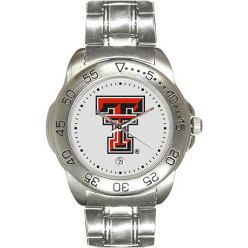 Texas Tech Red Raiders Men’s Gameday Sport Watch w/Stainless Steel Band