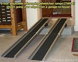 6' Adjustable Telescoping Wheel Chair Track Loading Ramps