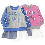 【アウトレット】 Bobson ワンピース(80～130cm) キムラタンの子供服 ピンク 110 ( 77337x77837-143 )