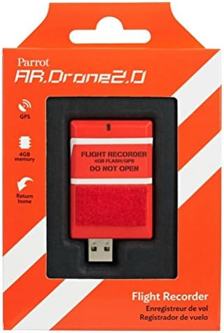 PIXNOR Portable GPS Flight Recorder with 4GB Flash Memory for Parrot AR.Drone 2.0 Quadcopter (Red)