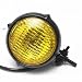 Generic Motorcycle Headlight Amber Light Lamp for Harley Bobber Chopper - black+yellow RS.1490.00