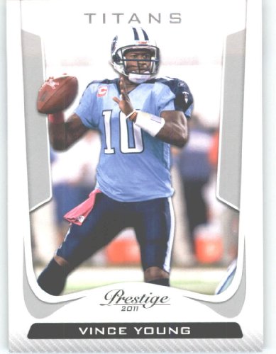 2011 Panini Prestige Football Card # 195 Vince Young - Tennessee Titans - NFL Trading Card in Protective Screwdown Case!