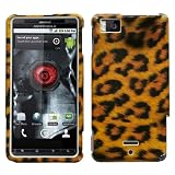 Leopard Skin Snap on Cover Protector Case for Motorola Droid X X2 Milestone