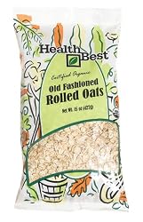 Health Best Oats Rolled Old Fashion, 15-Ounce Bags (Pack of 6)