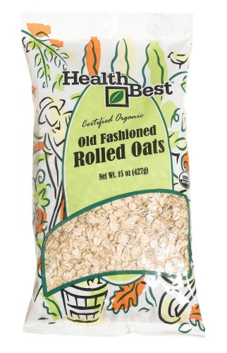 Health Best Oats Rolled Old Fashion, 15-Ounce Units (Pack of 6) by Health Best