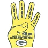 Green Bay Packers 4X Super Bowl Champions Foam Finger