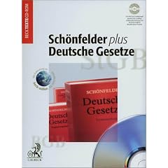 Deutsche Gesetze ( Sch�nfelder plus) auf CD-ROM. (ohne Fortsetzungsnotierung). Inkl. 1. Update 2005. CD-ROM f�r Windows .
