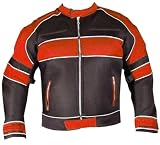 NEW MENS HOT WEATHER MESH MOTORCYCLE JACKET Orange