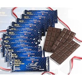 50% Cocoa Creamy Milk Low Carb Sugar Free 3 oz. Bars., Twelve (12) Bars, (36 Ounces Total)