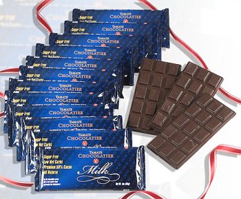 50% Cocoa Creamy Milk Low Carb Sugar Free 3 oz. Bars., Twelve (12) Bars, (36 Ounces Total) by Sugar-Free Candy