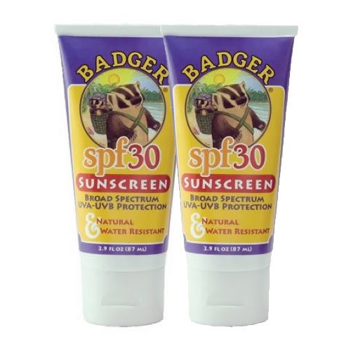 Badger SPF 30 Sunscreen For Face & Body 2.9 oz (82 g) - Pack of 2