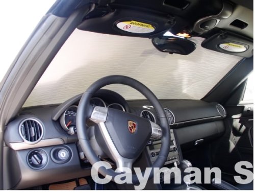 Sunshade for PORSCHE CAYMAN S Year(s) 2006 2007 2008 2009 2010 HEATSHIELD Windshield Custom-fit Sunshade