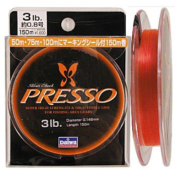 ダイワ(Daiwa) プレッソ(PRESSO)ライン 150m レッド 4lb 04625184