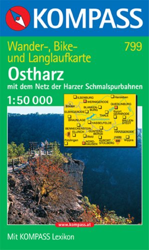 City Travel Guides Discounted  Bücher : Kompass Karten, Ostharz: Wanderkarte. Mit dem Netz der Harzer Schmalspurbahnen