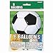Bold Multicolor 3D Soccer Latex Balloons - 12