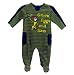 Dr. Seuss Eggs And Ham Stripe Newborn Footie Coverall, Green