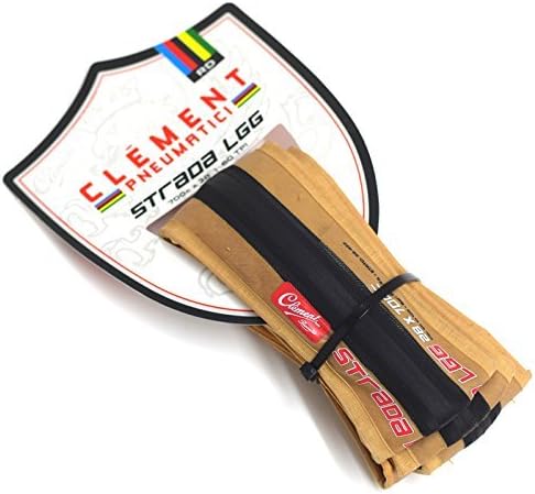 Clement Cycling Strada LGG Clincher 60 TPI Tan Side Wall Tire, Size: 700cm x 28mm by Clement Cycling