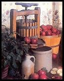 Apple Cider Press Country Kitchen Black Wood-Mounted Art Poster Print - 16 X 20