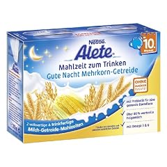 Nestl� Alete Mahlzeit zum Trinken Gute Nacht Mehrkorn-Getreide ab dem 10. Monat, 6er Pack (6 x 400 ml)(6x2x200ml)