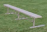 10' Deluxe Thermoplastic Portable Players Bench with 3 Legs and without a Back