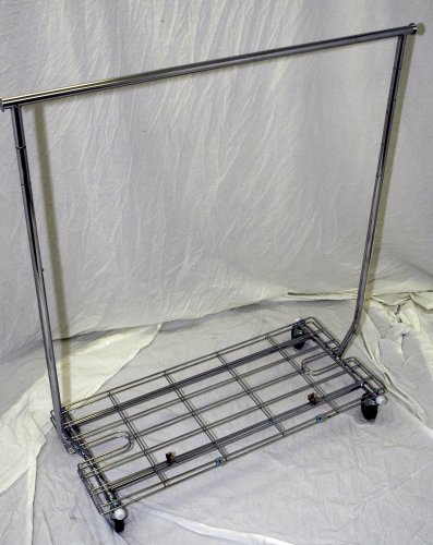 Collapsible Garment Rack with Bottom Shelf Collapsible Garment Rack with Bottom Shelf