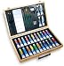 Watercolor Art Set Includes 35 Complete Painting Essentials In A Convenient Wood Carrying Case