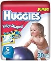 Huggies Baby-Shaped Fit Diapers with Gigglastic Waistband, Size 5 (Over 27 lbs), Disney, Jumbo, 30 diapers
