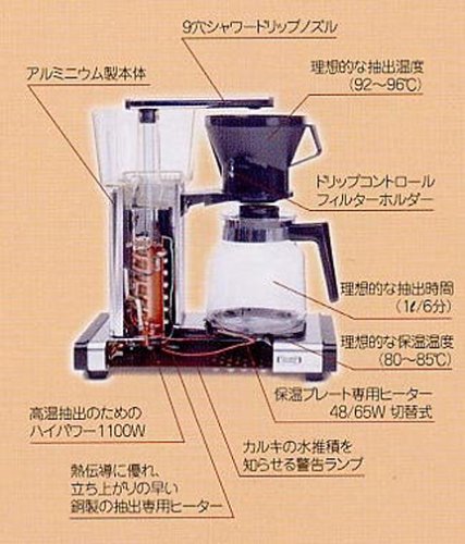 Wilfa モカマスター コーヒーメーカー シルバー KB-741-SV