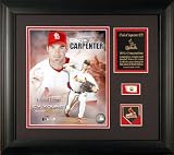 Chris Carpenter St. Louis Cardinals -2005 Cy Young- Framed 8x10 Photo with Game Used Baseball and Team Pin