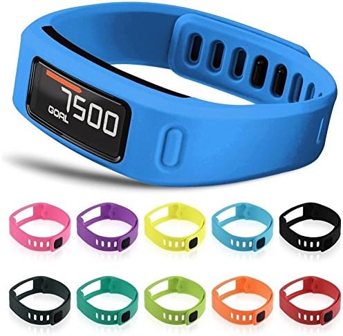 Replacement Bands with Metal Clasps for Garmin Vivofit / Wireless Activity Bracelet Sport Sleep Wristband Arm Band Tracker Accessory Bands with Clasp Clasps (No Tracker, Replacement Bands Only)