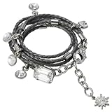 Ivory Star Bracelet, grey/silver-plated