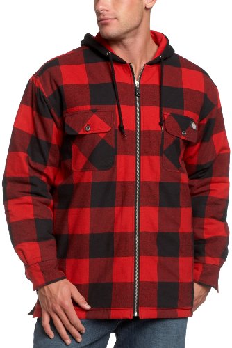 Dickies Men's Quilted Flannel With Contrast Hood