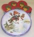 Gourmet Food : Scott's Cakes 1 lb. Wreath Christmas Sugar in a Classic Snowman Tin