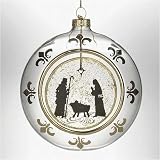 Pack of 6 Holy Family Glass Ball Christmas Ornaments 4.5