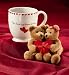 22oz Ceramic Mug with Valentine's Day Bears