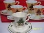 Nikko Christmastime Demitasse Cup & Saucer Set of 4