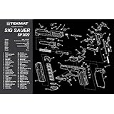 TekMat Handgun Cleaning Mat with Sig Sauer SP2022 Imprint, Black, 11 x 17-Inch