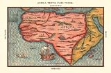 Africa Tertia Pars Terrae By Heinrich Bunting. ART PRINT Size: 18 x 12 Inches