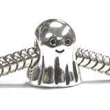 Sterling Silver Cute Lovely Spirit Ghost Halloween Bead For Pandora Troll European Charm Bracelets 10mm