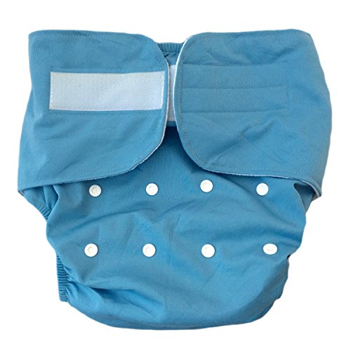 Teen / Adult Velcro Cloth Diaper - Blue