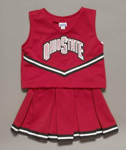 Size 12 Ohio State Buckeyes Children's Cheerleader Outfit/Uniform - NCAA College