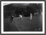 Historic Print (S): [William H. Taft, full length, facing left, bending over to hit golf ball, with 2 other
