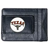 Texas Longhorns Round Logo Leather Money Clip Wallet