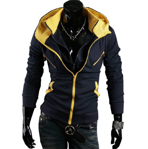 Assassin's Creed 3 Desmond Miles New Navy Hoodie Costume in Small Size Xcoser